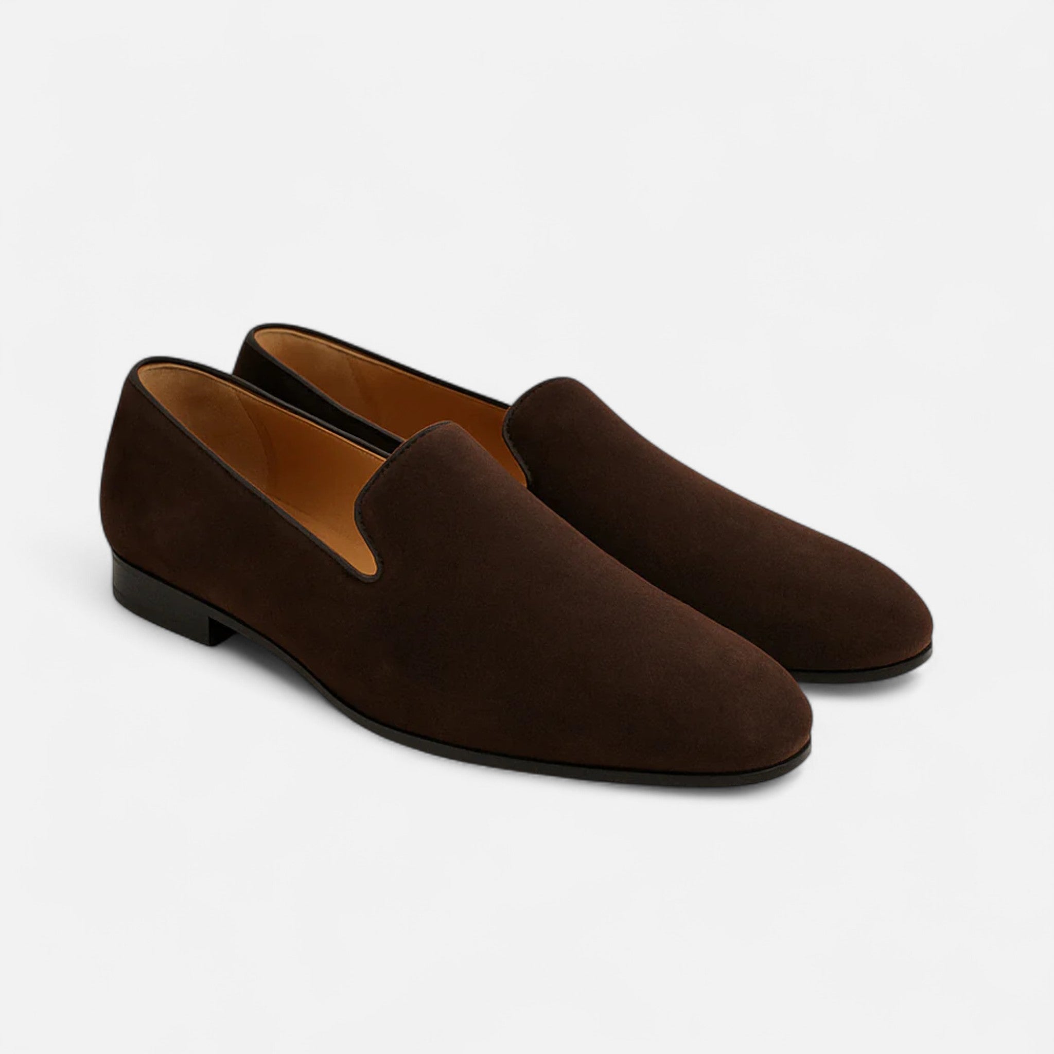Solènne | Men’s Riviera Brown Suede Loafers