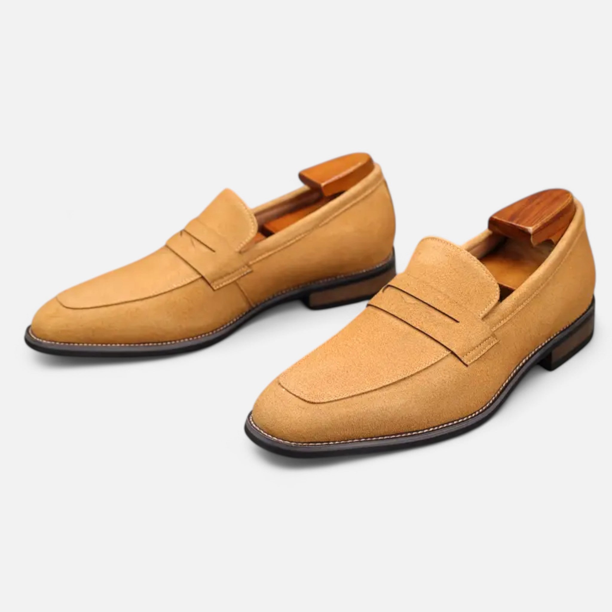 Solènne | Men’s Cowhide Slip-On Penny Loafers
