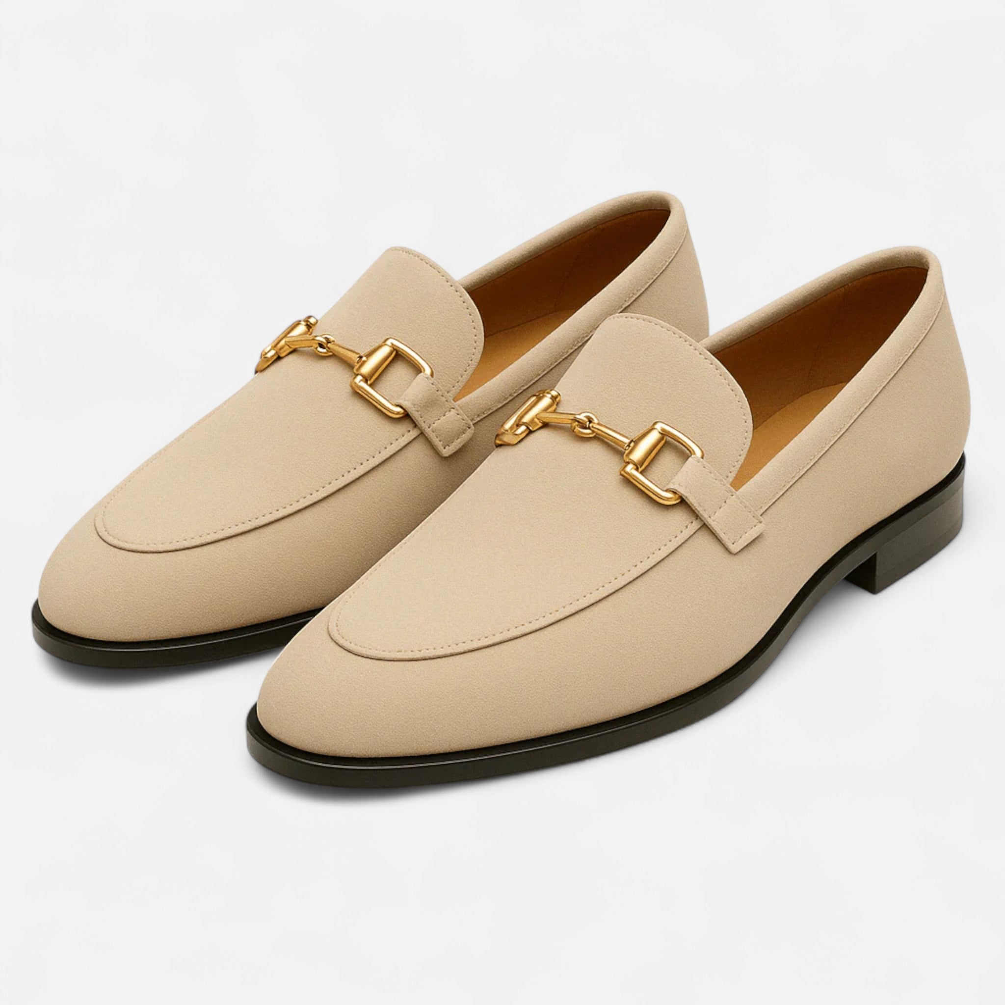 Solènne | Men’s Luxurious Suede Almond-Toe Loafers