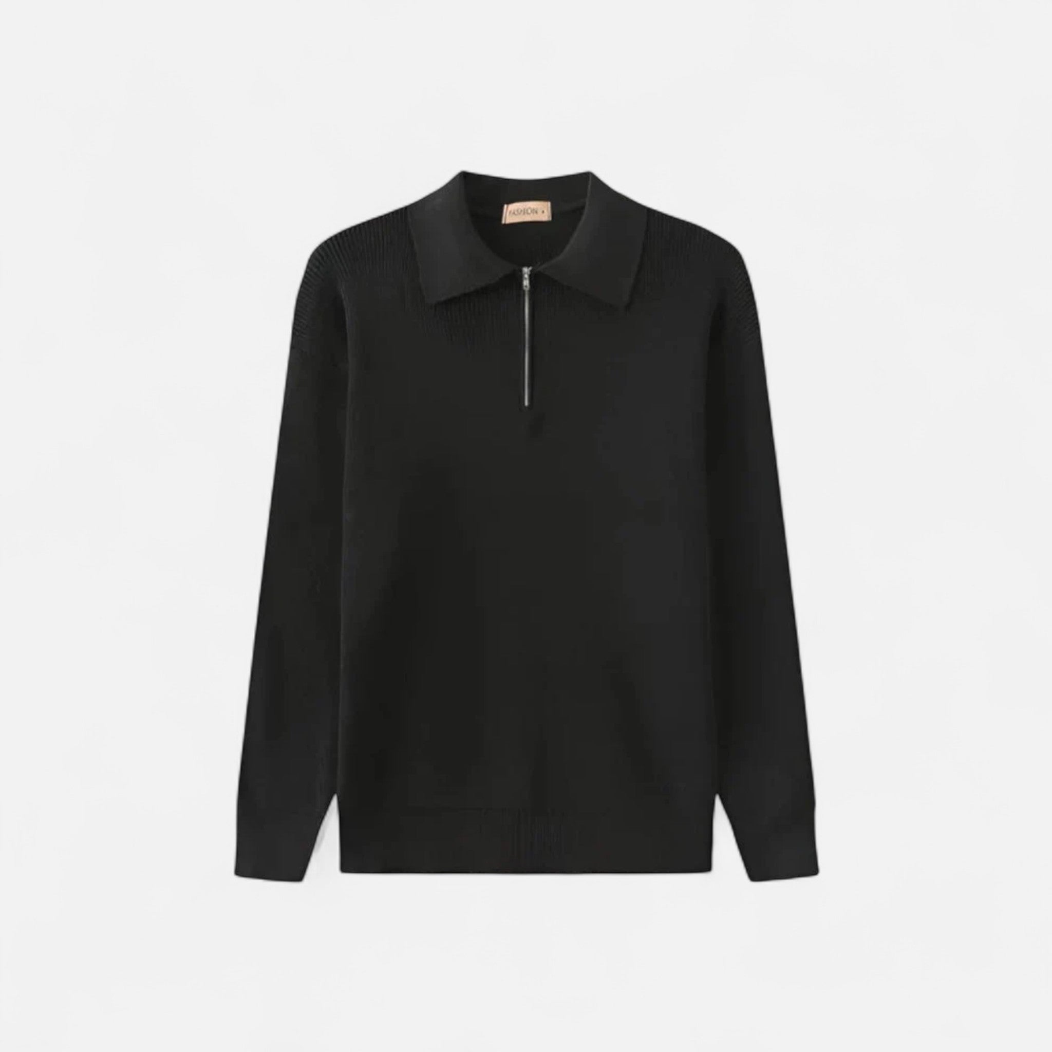 Solènne | Men’s Cotton Half-Zip Knit Sweater