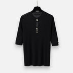 Solènne | Women’s Slim-Fit Knitted Short-Sleeve Sweater