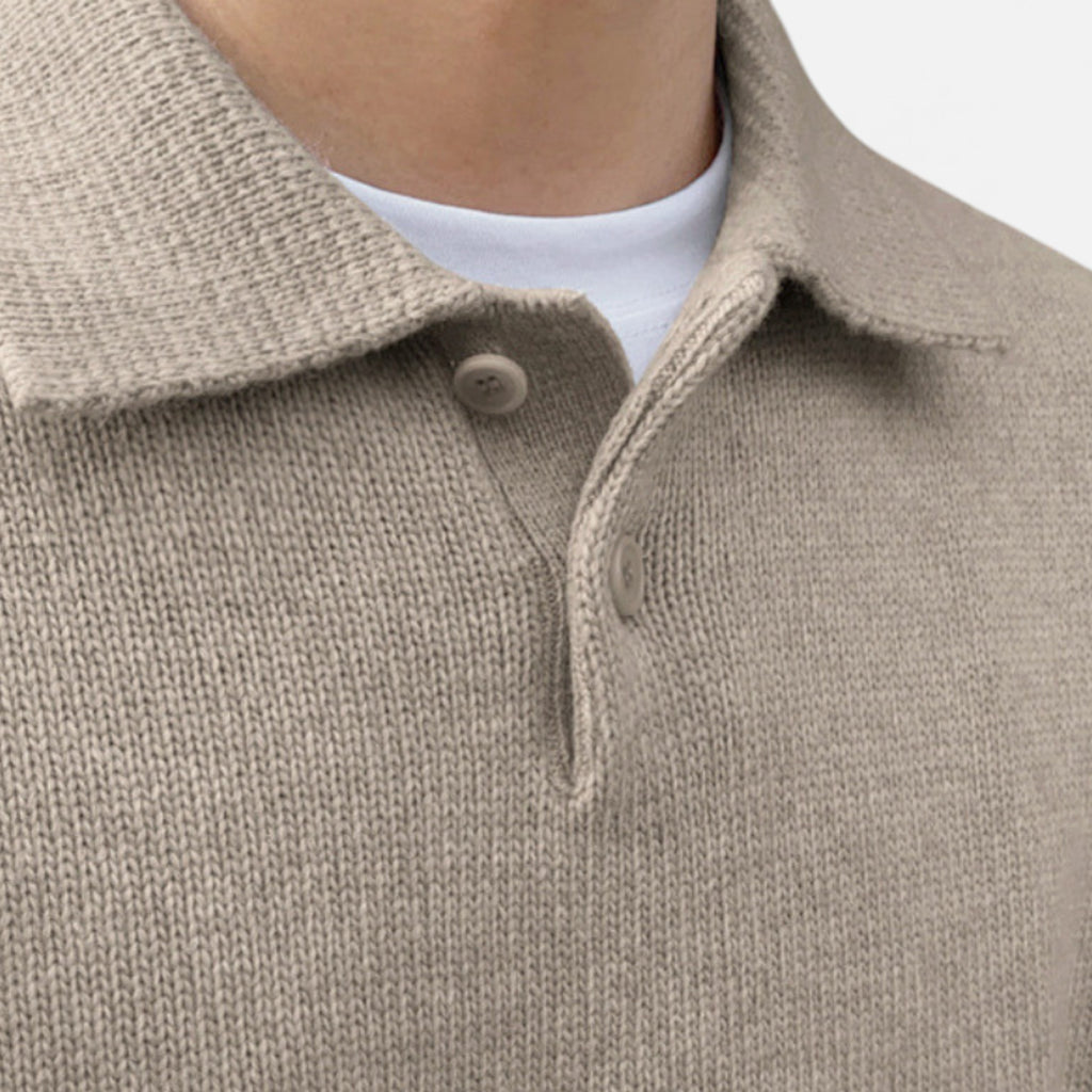 Solènne | Men’s Wool Half-Zip Heritage Sweater