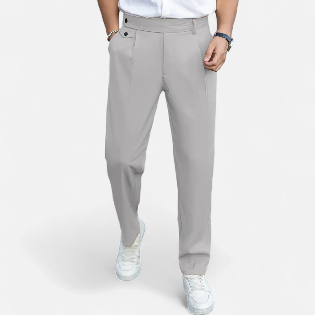 Solènne | Men’s Oxford Loose Fit Dress Trousers