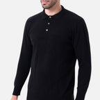 Solènne | Men’s Pure Cashmere Polo Knit