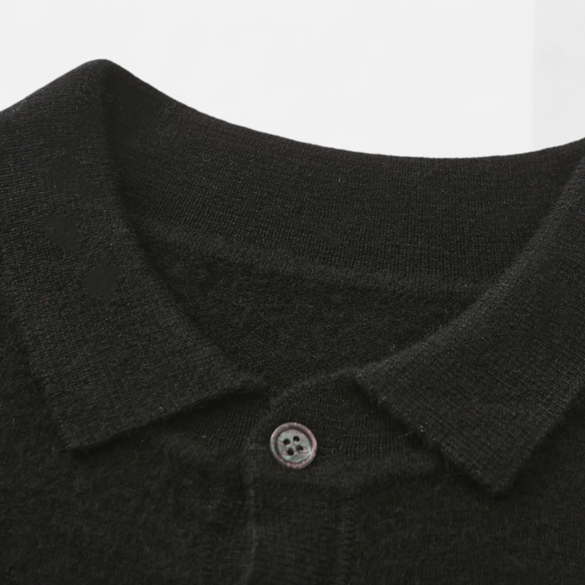 Solènne | Men’s Pure Cashmere Polo Knit