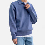 Solènne | Men’s Wool Half-Zip Heritage Sweater