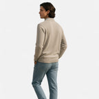 Solènne | Men’s Cotton Half-Zip Knit Sweater