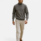 Solènne | Men’s Half-Turtleneck Cotton Blend Sweater