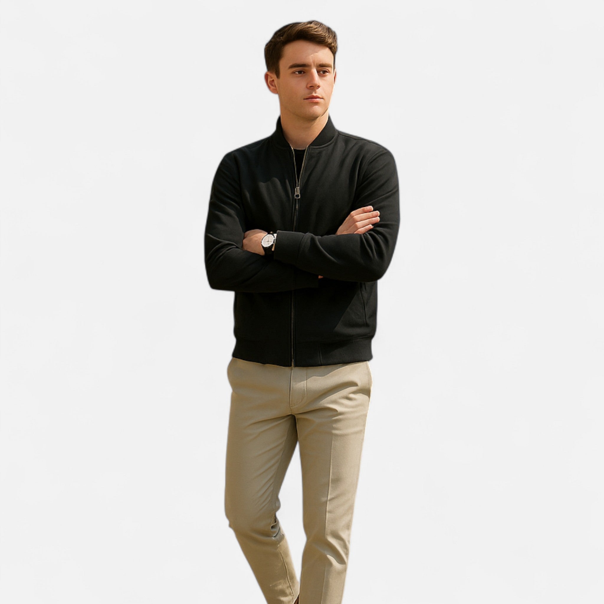 Solènne | Men’s Lightweight Vintage Bomber Jacket
