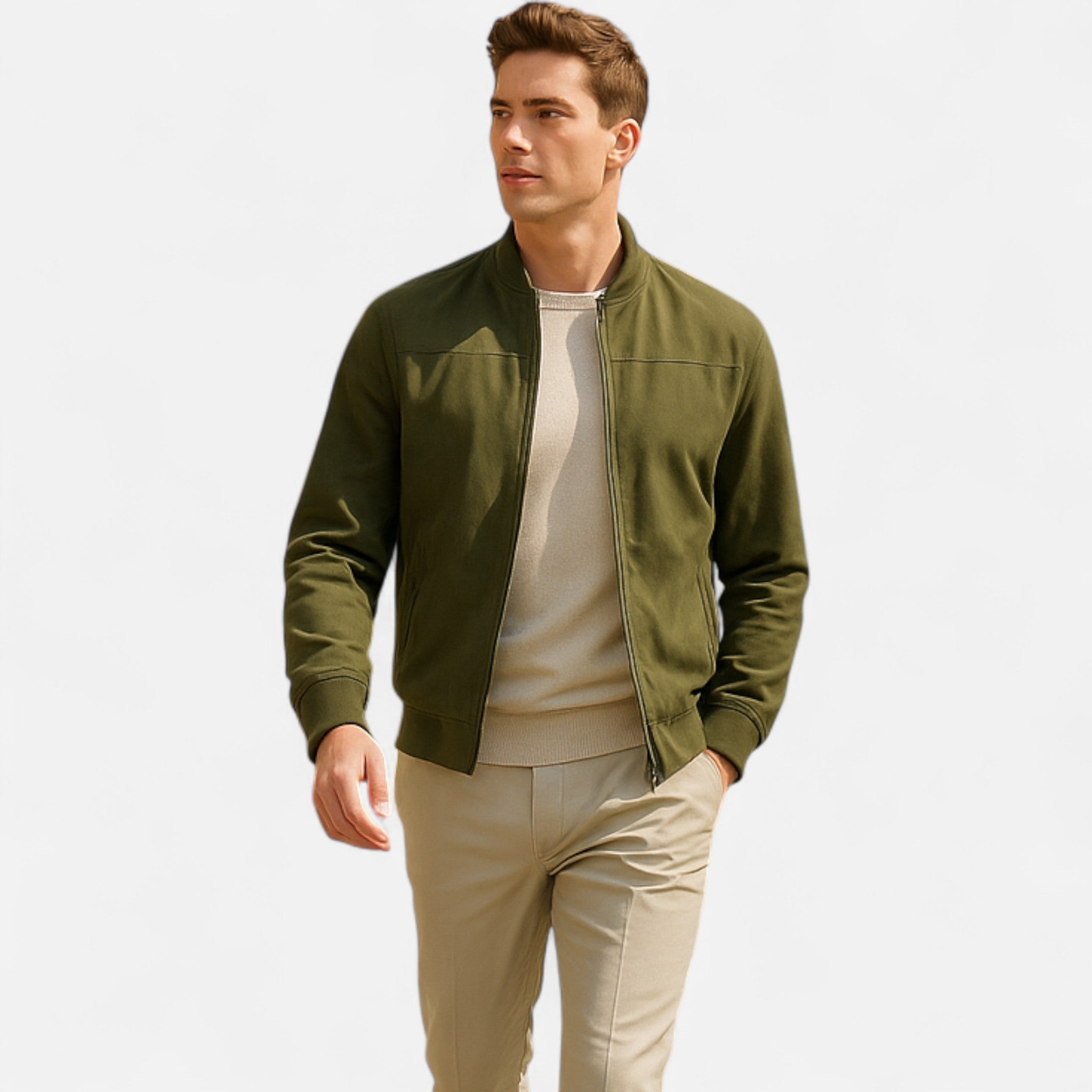 Solènne | Men’s Lightweight Vintage Bomber Jacket