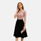 Solènne | Women’s Slim-Fit Knitted Short-Sleeve Sweater