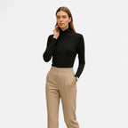 Solènne | Women’s Warm High-Neck Knit Shirt