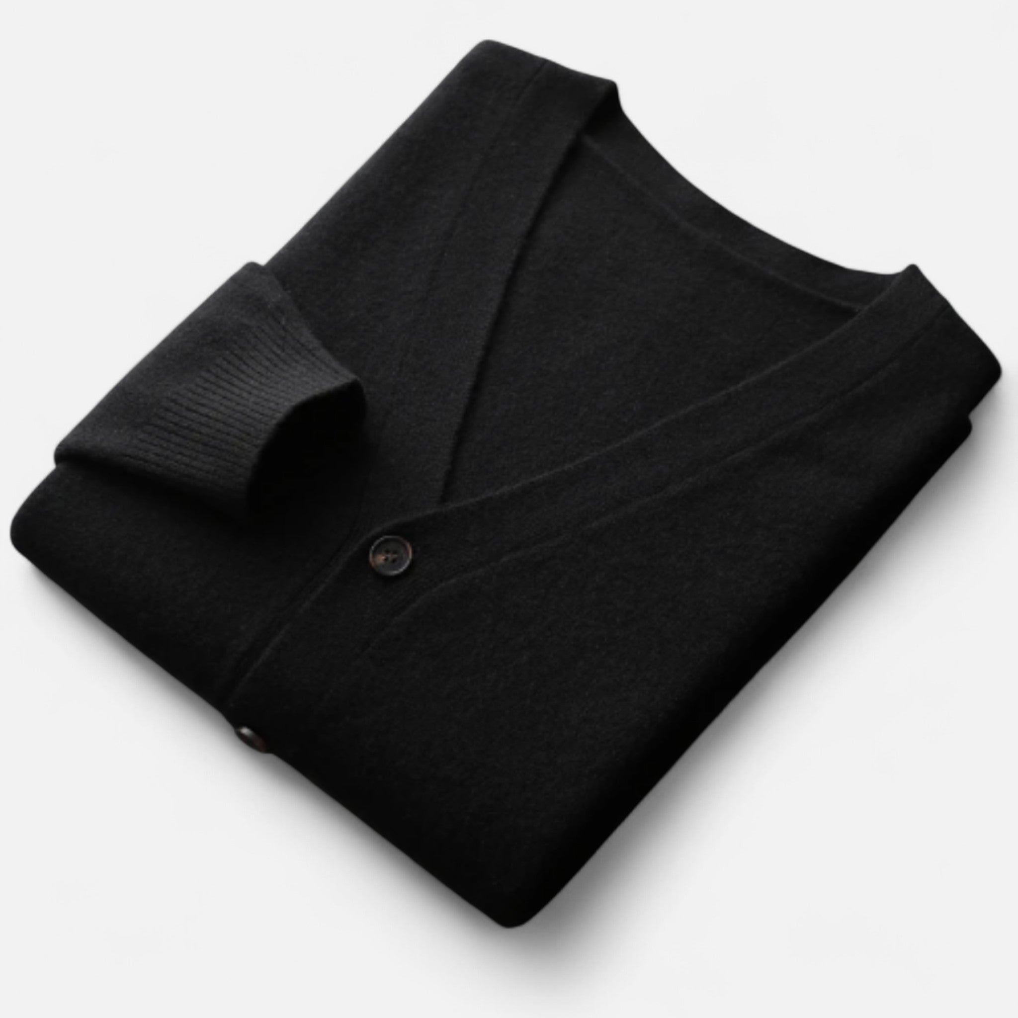 Solènne | Men’s Pure Cashmere Button-Front Cardigan