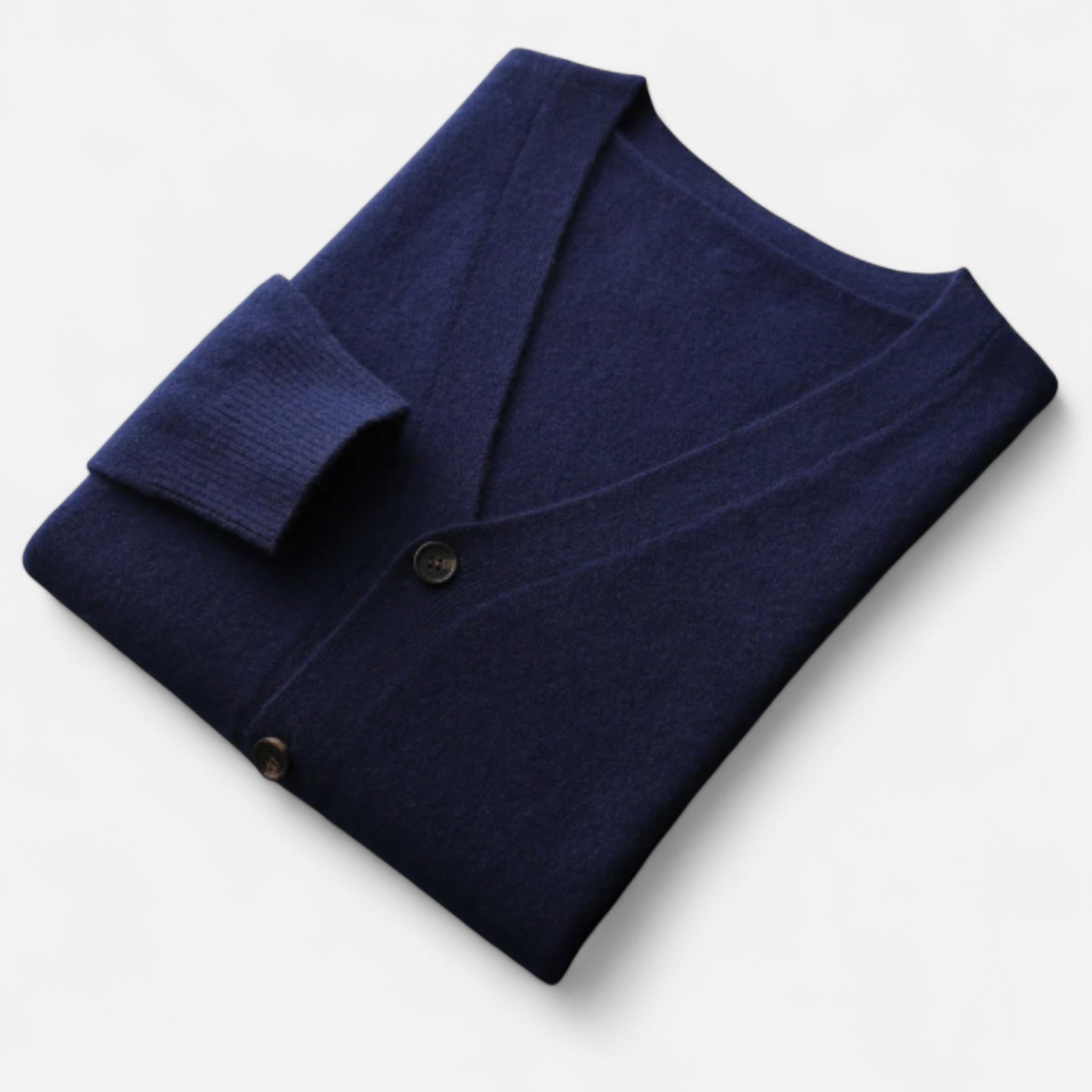 Solènne | Men’s Pure Cashmere Button-Front Cardigan