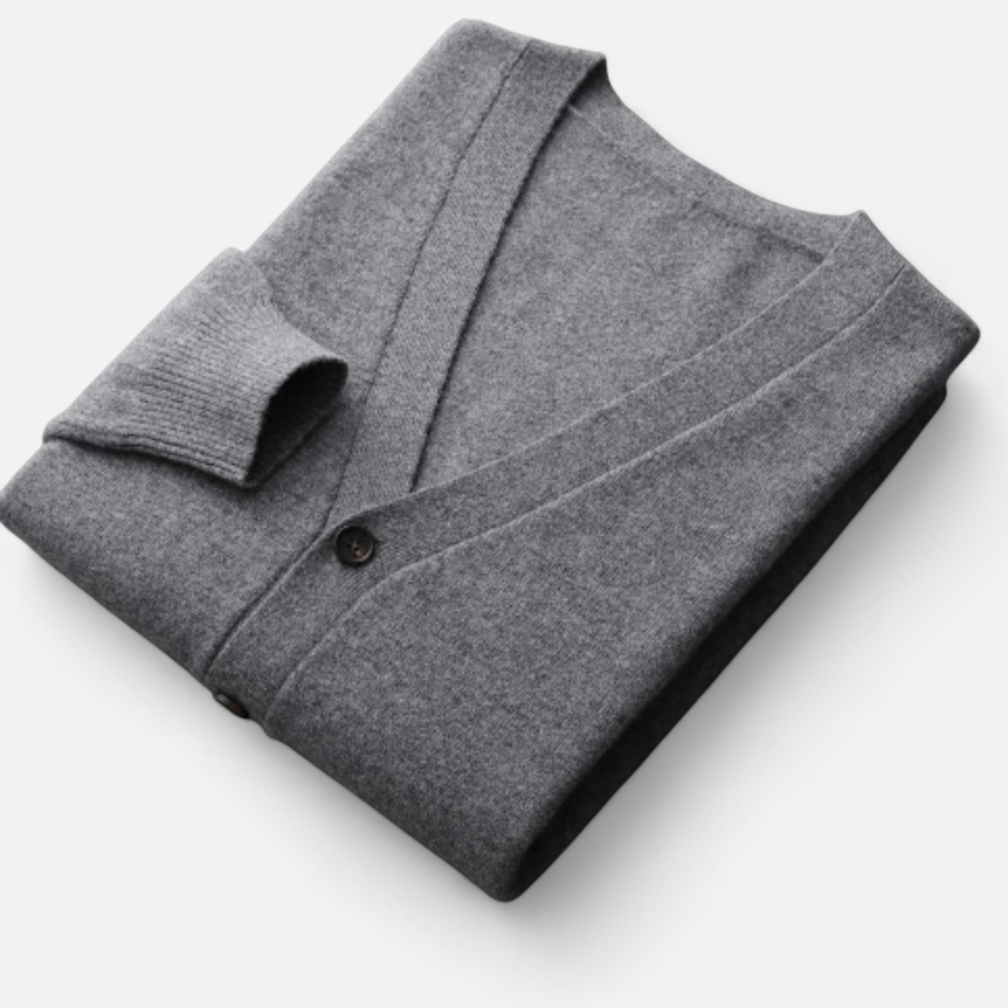 Solènne | Men’s Pure Cashmere Button-Front Cardigan