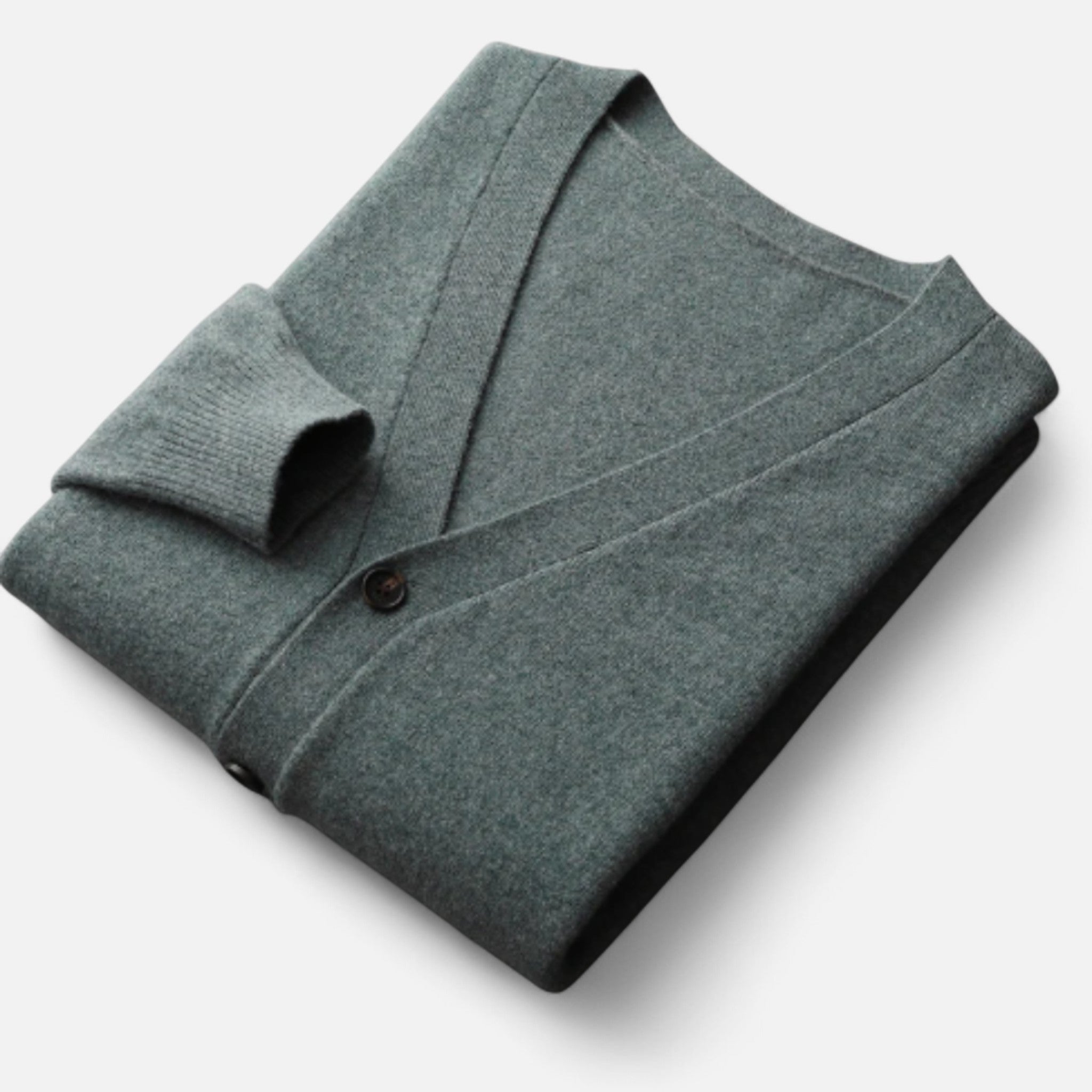 Solènne | Men’s Pure Cashmere Button-Front Cardigan