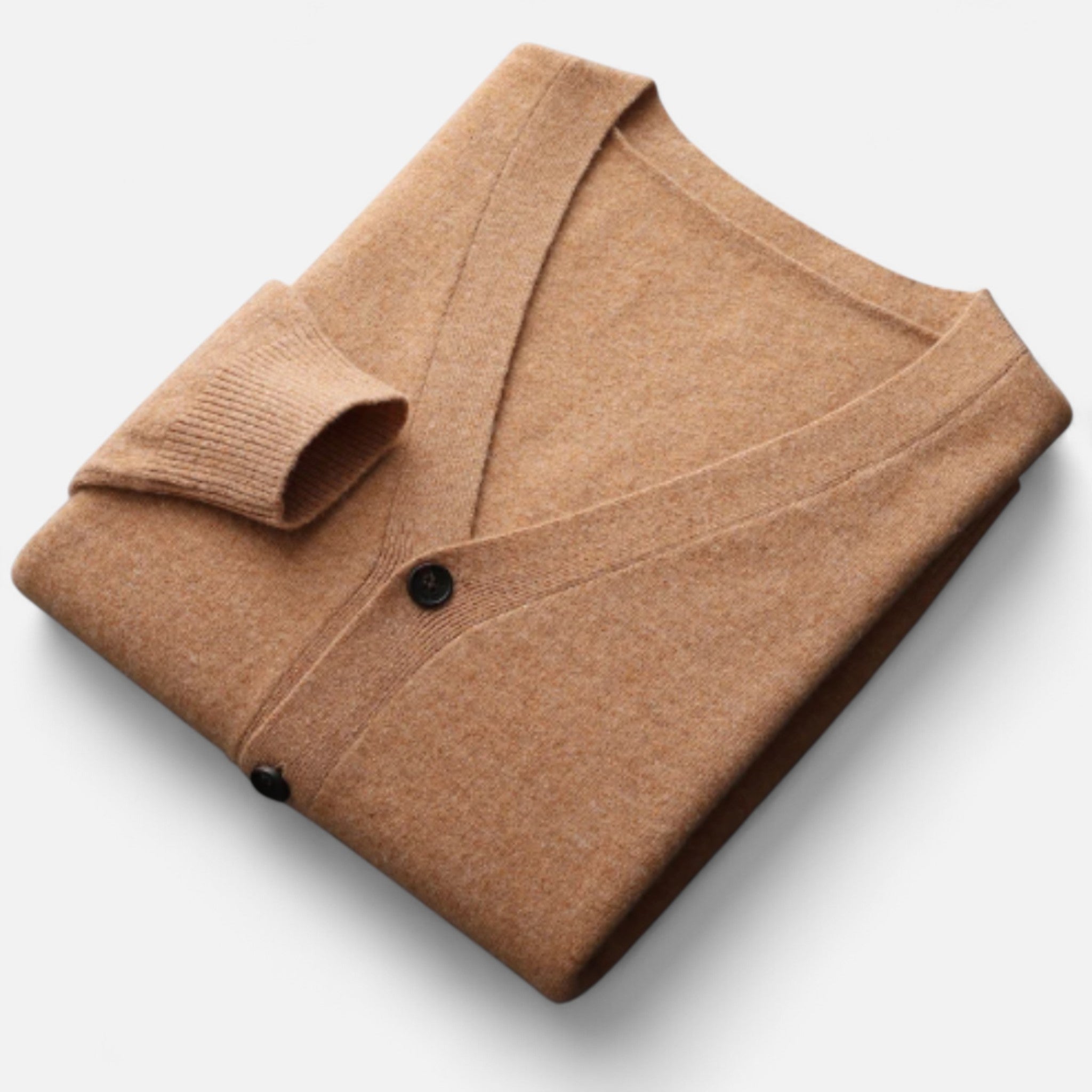 Solènne | Men’s Pure Cashmere Button-Front Cardigan