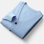 Solènne | Men’s Pure Cashmere Button-Front Cardigan