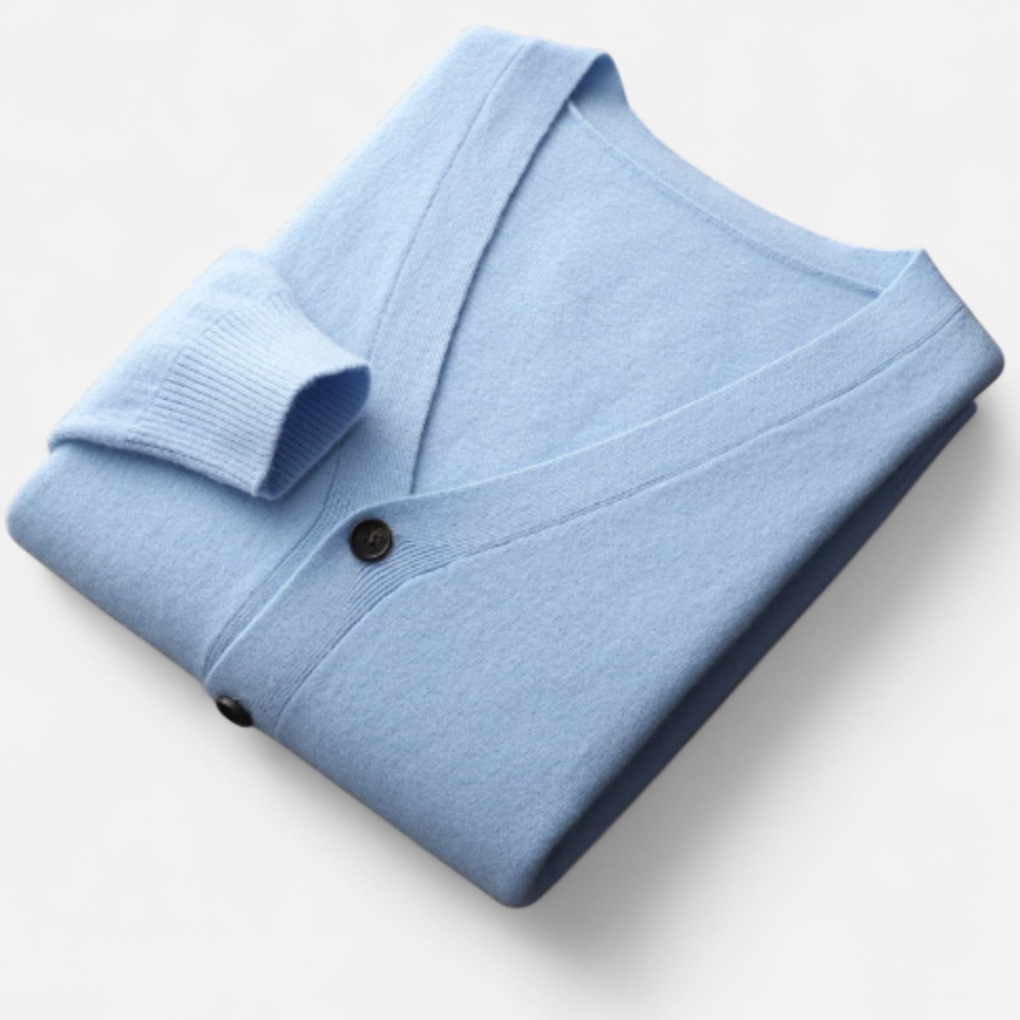 Solènne | Men’s Pure Cashmere Button-Front Cardigan