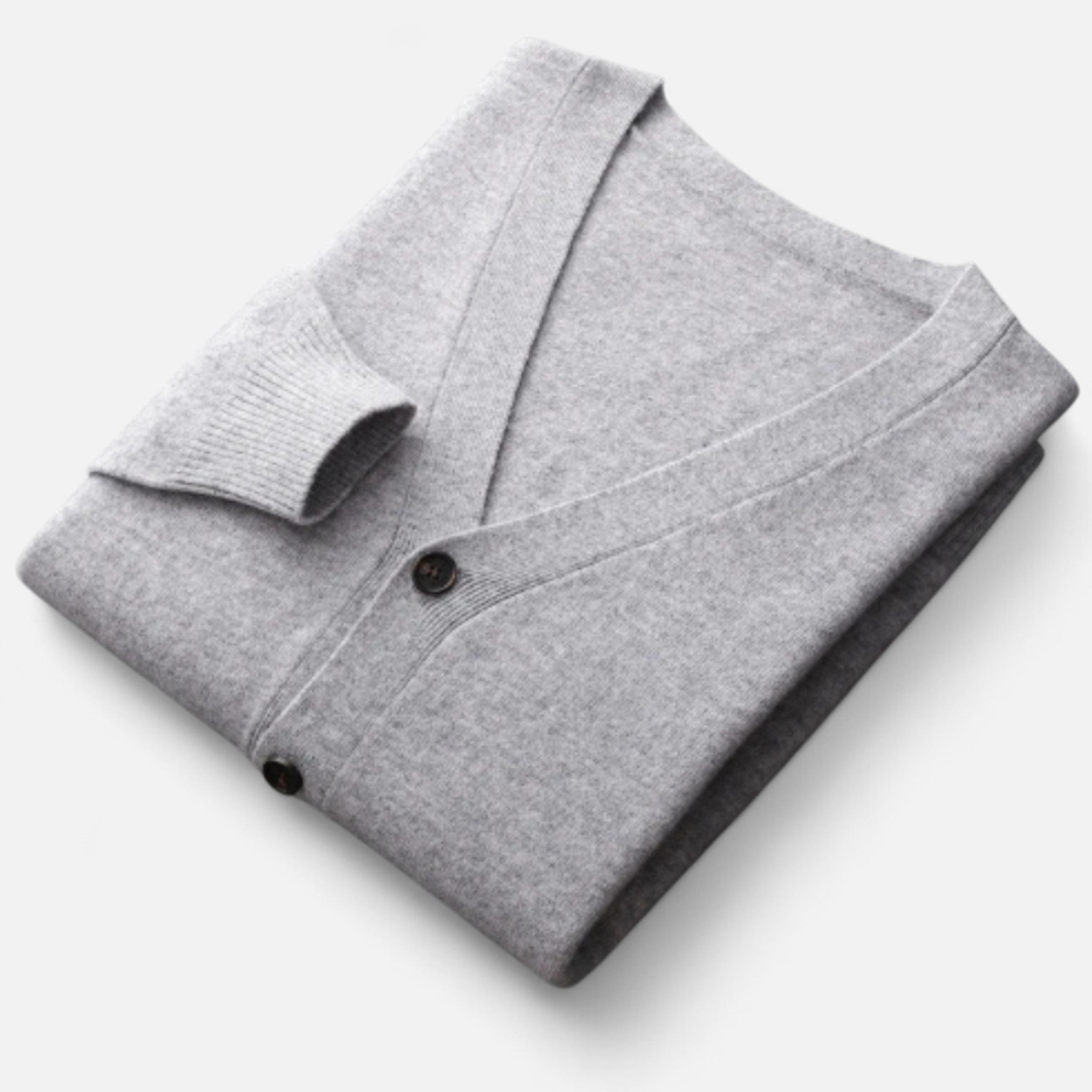 Solènne | Men’s Pure Cashmere Button-Front Cardigan