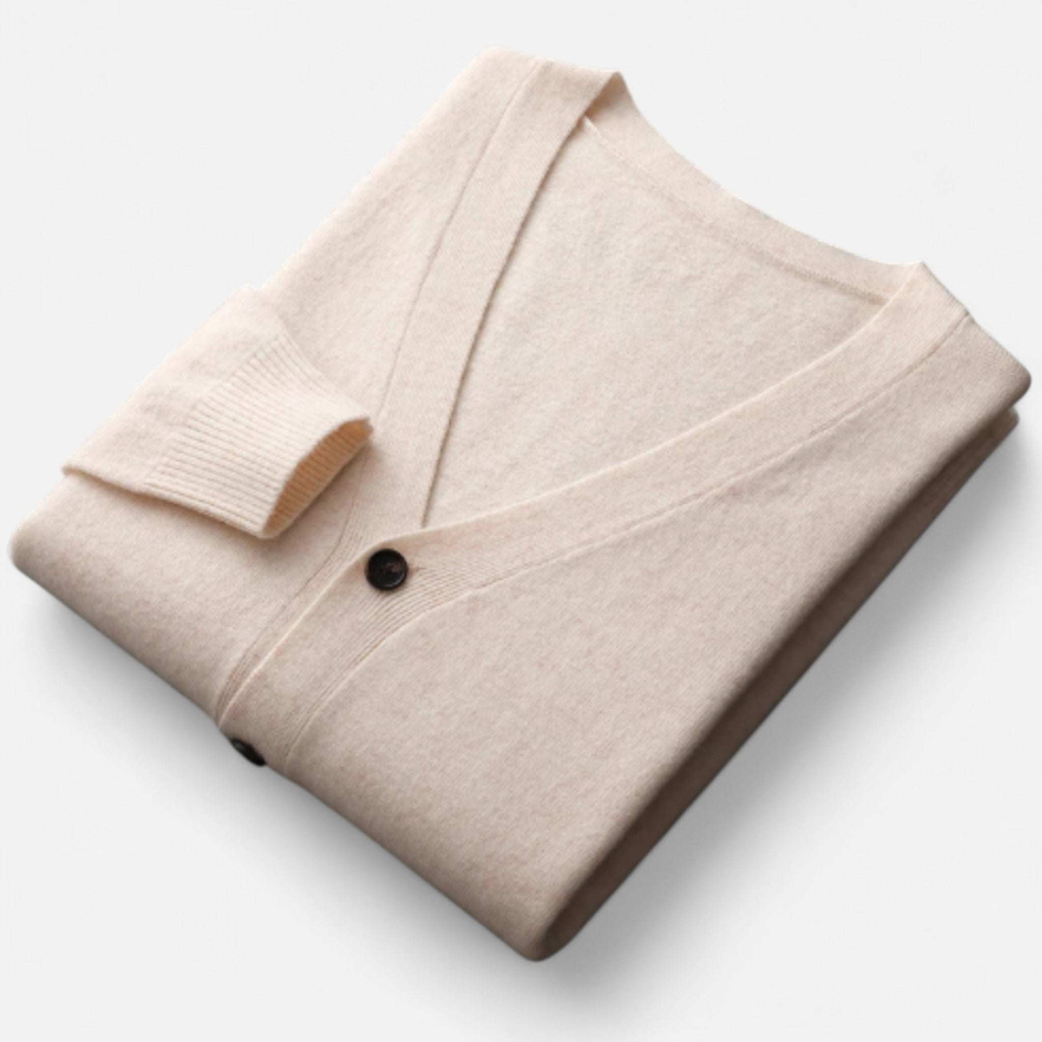 Solènne | Men’s Pure Cashmere Button-Front Cardigan