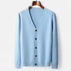 Solènne | Men’s Pure Cashmere Button-Front Cardigan