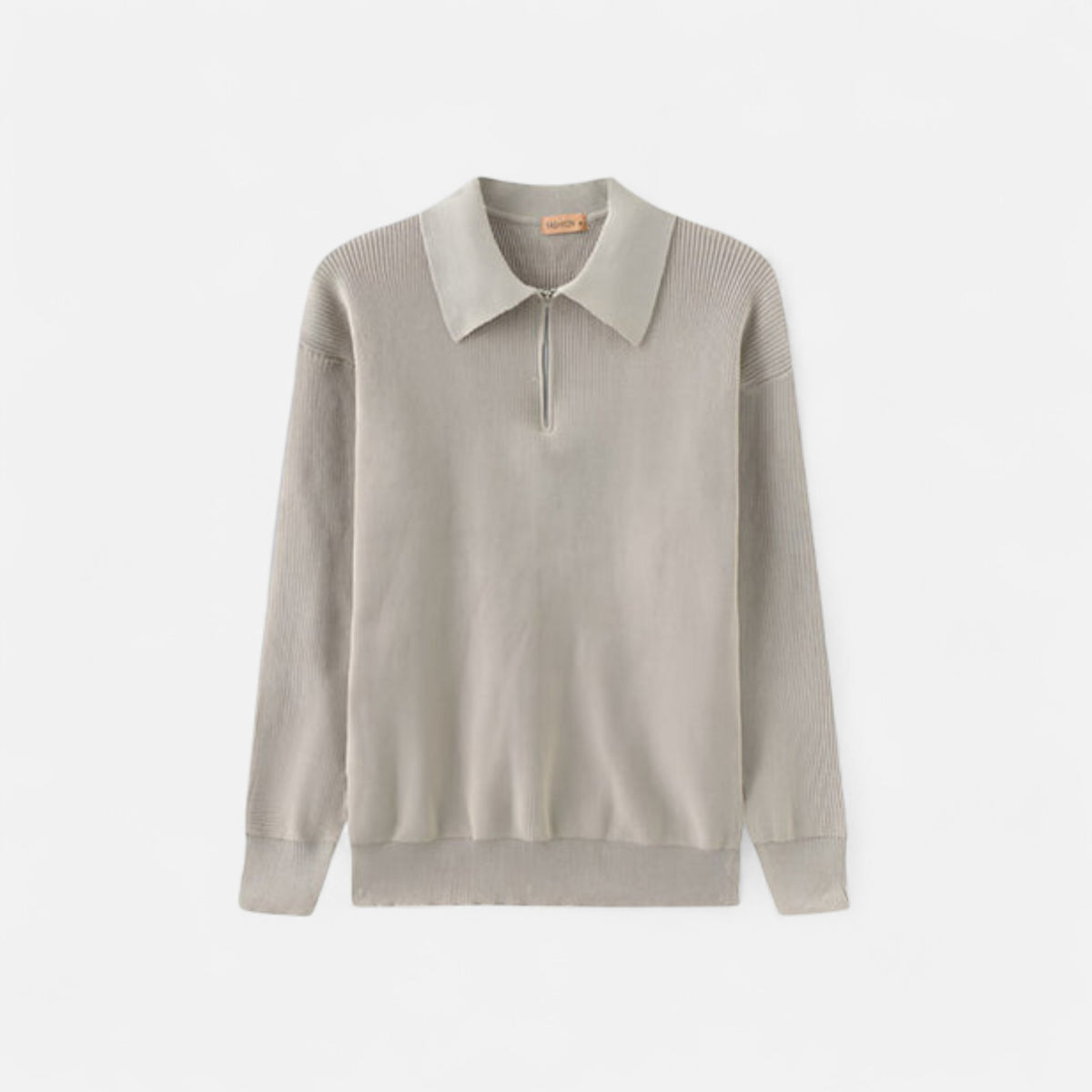 Solènne | Men’s Cotton Half-Zip Knit Sweater