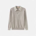 Solènne | Men’s Cotton Half-Zip Knit Sweater