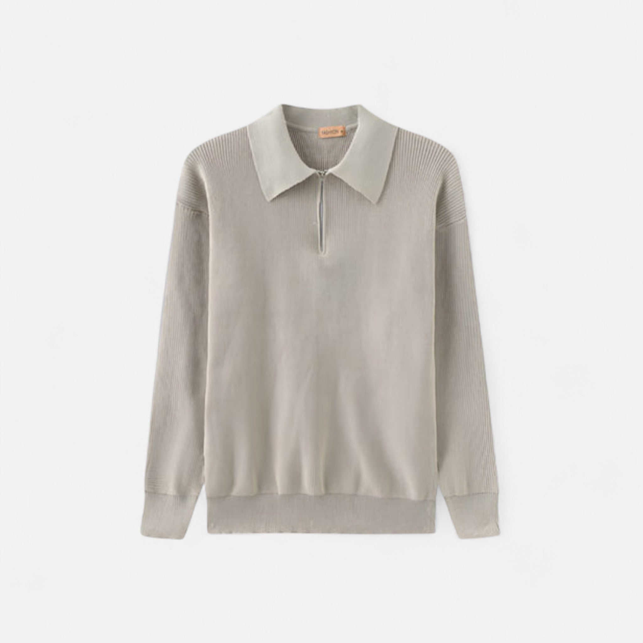 Solènne | Men’s Cotton Half-Zip Knit Sweater