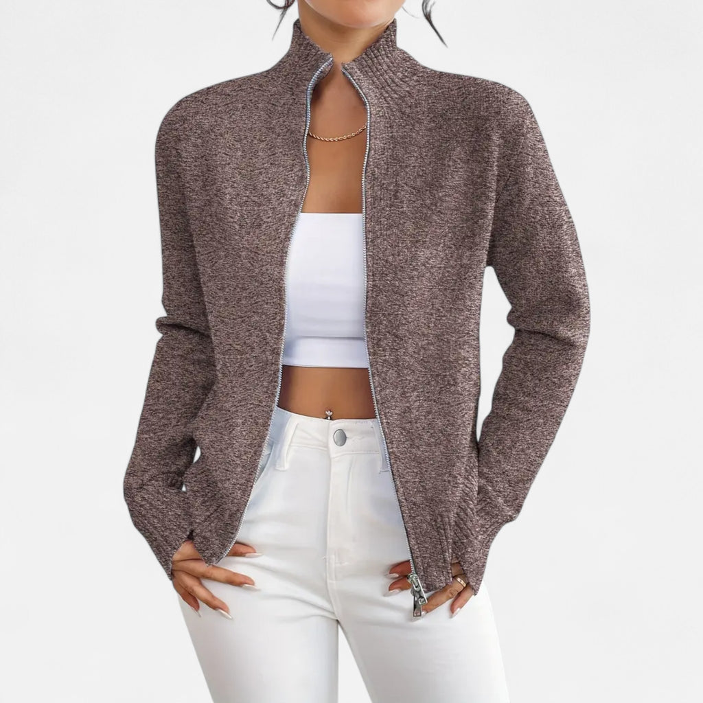 Solènne | Women’s Dual-Zip Colour-Block Sweater
