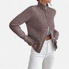 Solènne | Women’s Dual-Zip Colour-Block Sweater