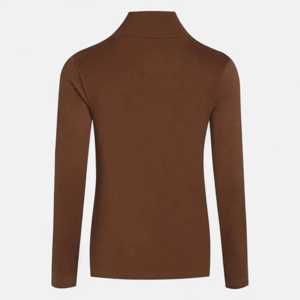 Solènne | Women’s Warm High-Neck Knit Shirt