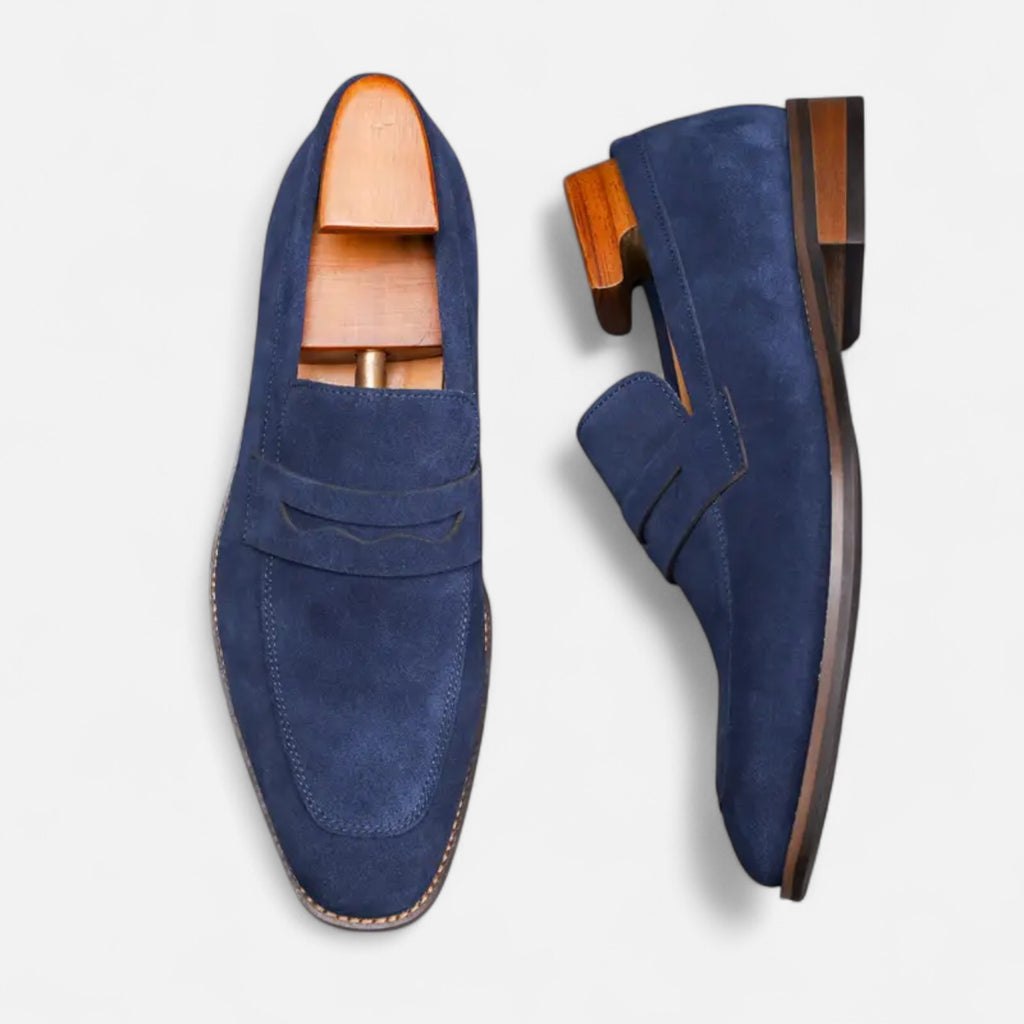 Solènne | Men’s Cowhide Slip-On Penny Loafers