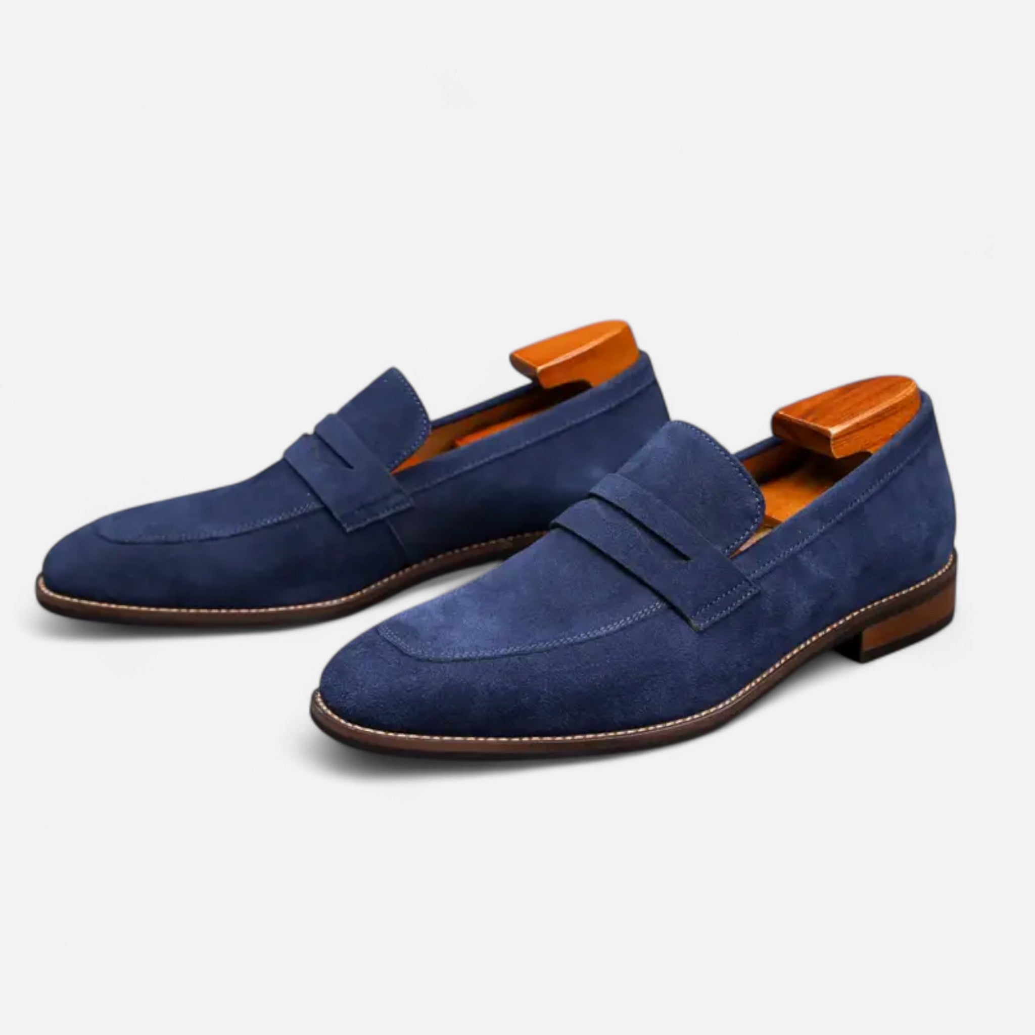 Solènne | Men’s Cowhide Slip-On Penny Loafers