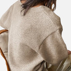 Solènne | Women’s V-Neck Rib-Knit Short-Sleeve Sweater