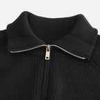 Solenne | Men’s Classic Collar Raglan Knit Sweater