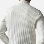 Solènne | Men’s Wool V-Neck Button-Front Cardigan