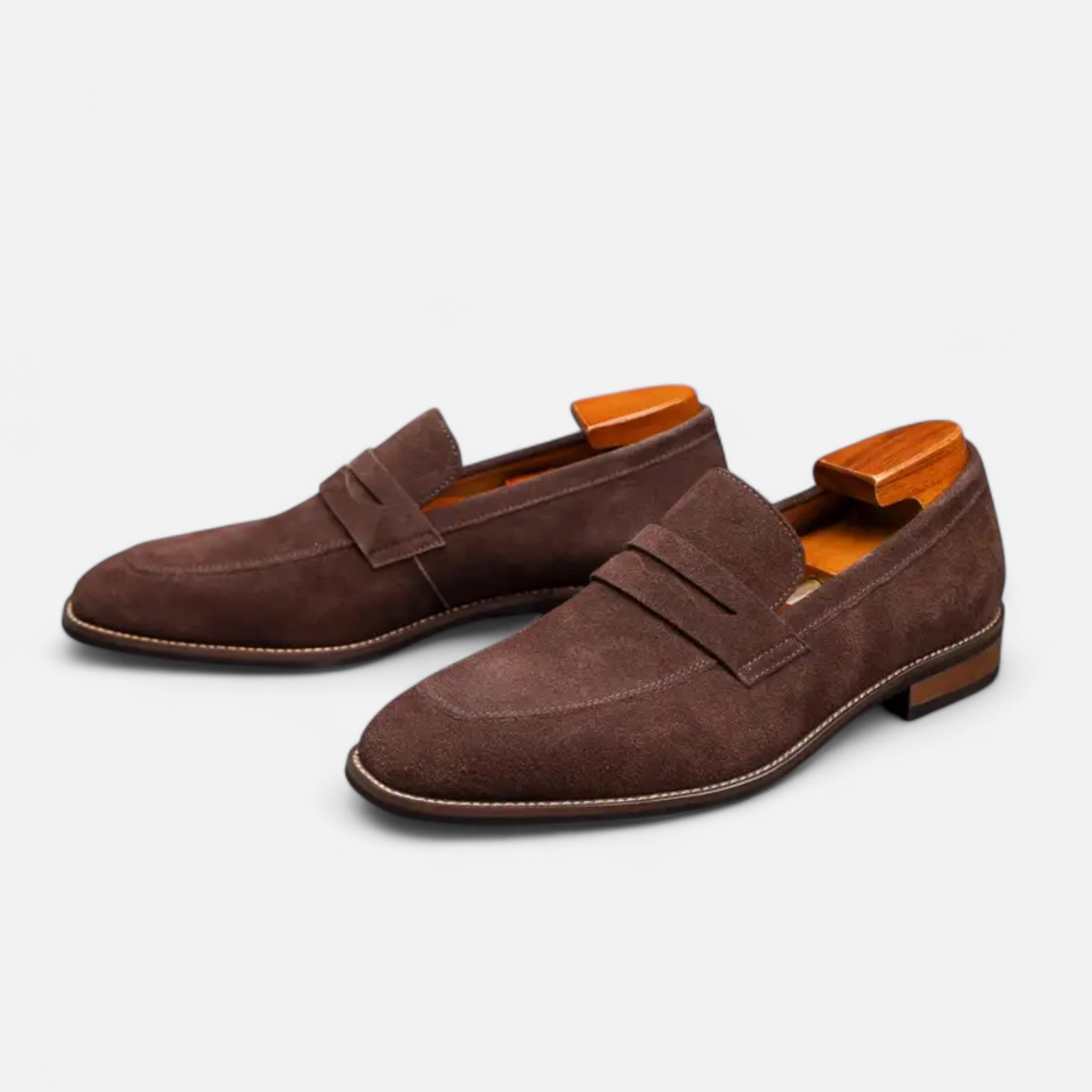 Solènne | Men’s Cowhide Slip-On Penny Loafers