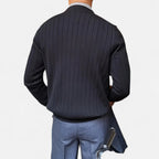 Solènne | Men’s Wool V-Neck Button-Front Cardigan