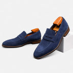 Solènne | Men’s Cowhide Slip-On Penny Loafers