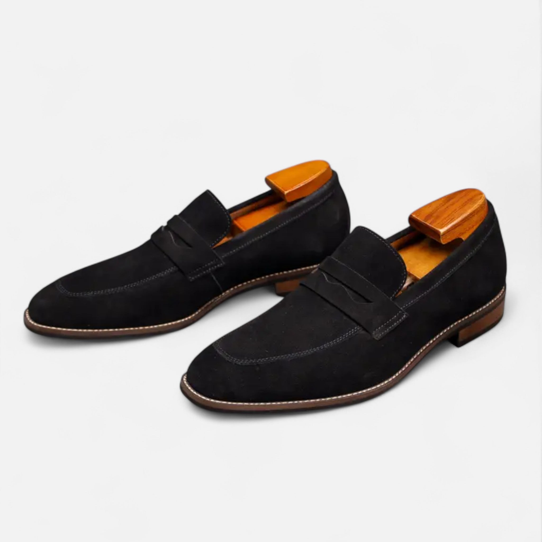 Solènne | Men’s Cowhide Slip-On Penny Loafers