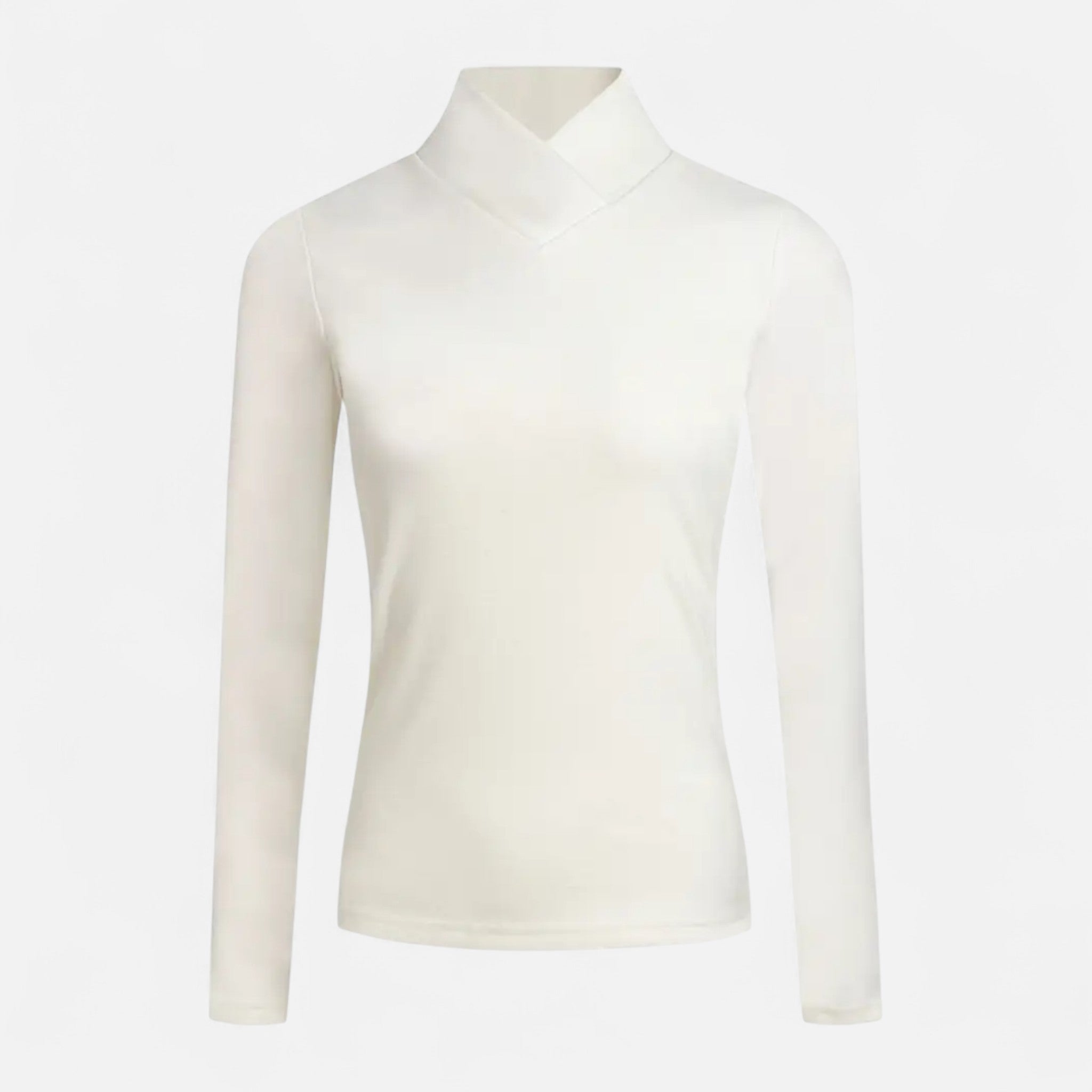 Solènne | Women’s Warm High-Neck Knit Shirt