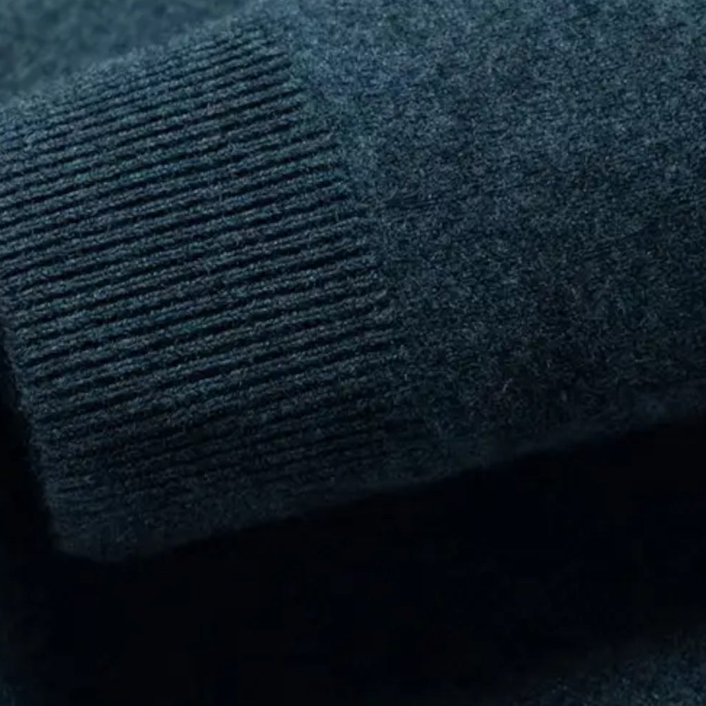 Solènne | Men’s Slim-Fit Knit Button-Collar Sweater