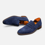Solènne | Men’s Cowhide Slip-On Penny Loafers