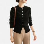 Solènne | Women’s Elegant Knit Button-Front Cardigan