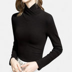 Solènne | Women’s Warm High-Neck Knit Shirt