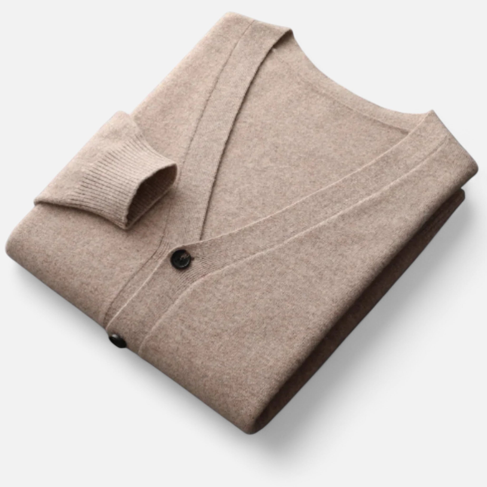 Solènne | Men’s Pure Cashmere Button-Front Cardigan