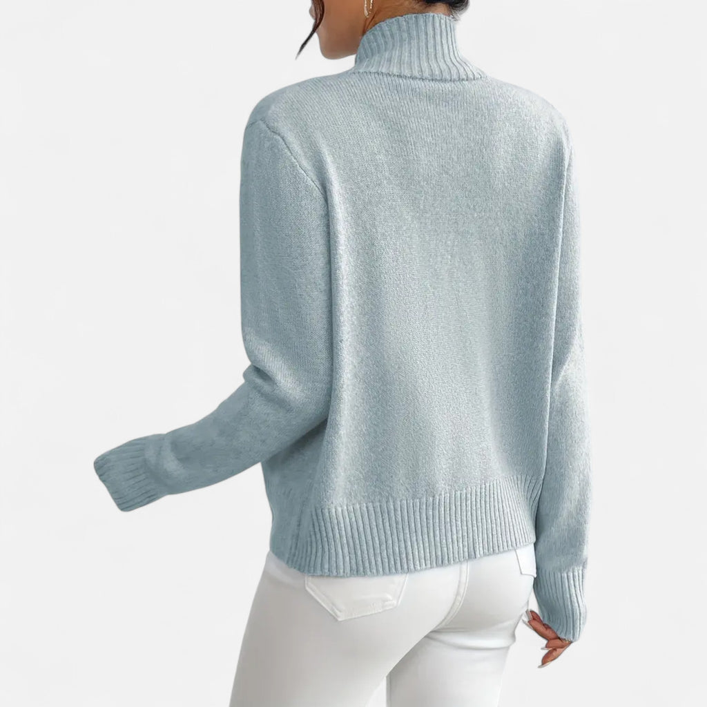 Solènne | Women’s Dual-Zip Colour-Block Sweater