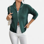Solènne | Women’s Dual-Zip Colour-Block Sweater