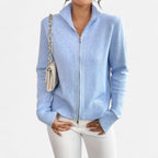 Solènne | Women’s Dual-Zip Colour-Block Sweater